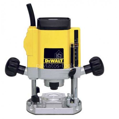 Βυθιζόμενο ρούτερ Dewalt μεταβλητής ταχύτητας 900W 1/4'' 6-8 χιλ. DW615