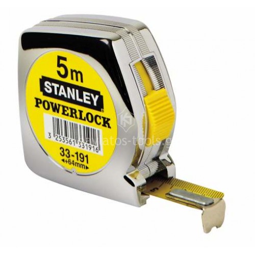 Μέτρο Stanley POWERLOCK 5m με κέλυφος ABS 1-33-191