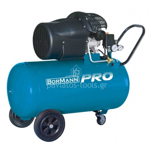 Αεροσυμπιεστής λαδιού μονομπλόκ Bormann 100lt 3hp BAT5040 030812