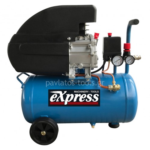 Αεροσυμπιεστής Express μονομπλόκ 24lt 2HP 40133