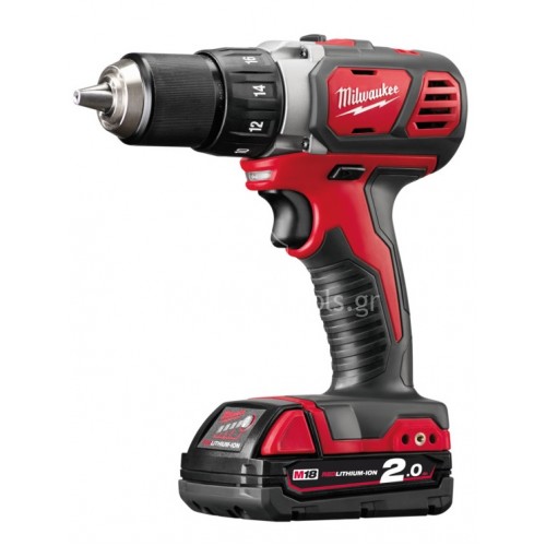 Συμπαγές Δραπανοκατσάβιδο Milwaukee 18V 2.0Ah M18 BDD-202C  4933443555