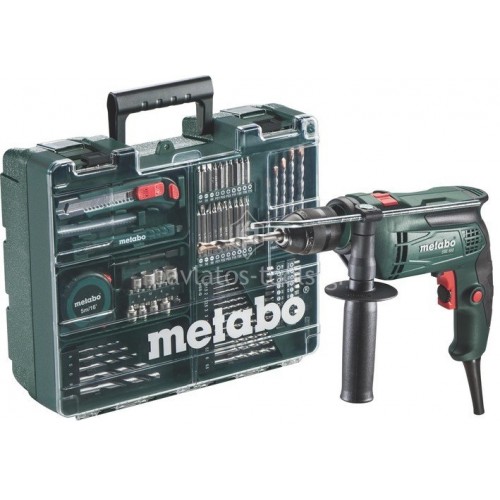 Ηλεκτρικό Κρουστικό Δράπανο Metabo 650 Watt SBE 650 Set κινητό συνεργείο 6.00671.87