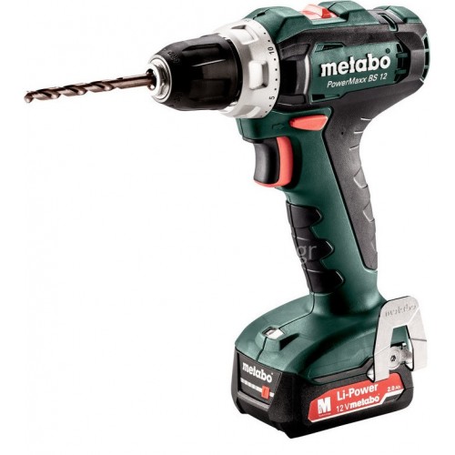 Δραπανοκατσάβιδο μπαταρίας Metabo 12 Volt Powermaxx bs 12 (2x2.0Ah) 6.01036.50