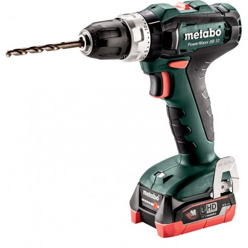 Κρουστικό Δραπανοκατσάβιδο μπαταρίας Metabo 12 Volt Powermaxx SB 12 (2x4.0Ah) 6.01076.80