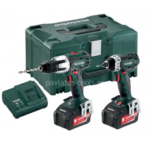 Σετ Metabo 2.1.3  Κρουστικό Δραπανοκατσάβιδο SB 18 LT & Κρουστικό Κατσαβίδι SSD 18 LTX 200 με 2 μπαταρίες 18V Li-Power  6.85032.00