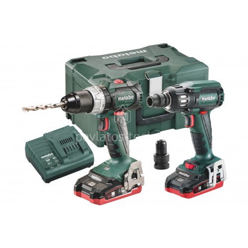 Σετ Combo μπαταρίας 18 V Metabo Κρουστικό δραπανοκατσάβιδο & Κρουστικό κατσαβίδι  2.1.10 18 V BL LIHD 6.85060.00 