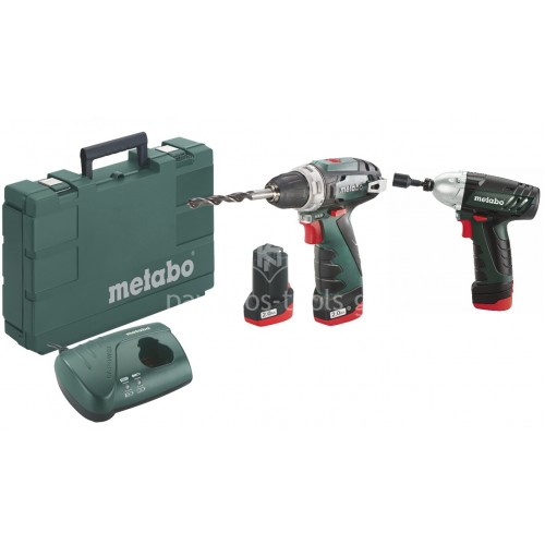 Σετ Metabo Δραπανοκατσάβιδο+Μπουλονόκλειδο Combo Set  BS&SSD Li-Power (3x2.0Ah) 6.85092.00