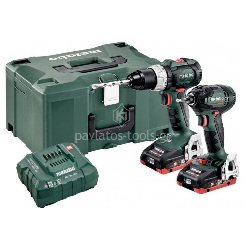 Σετ Metabo μπαταρίας 2.1.12 18 V BL LiHD SB 18 LT BL& SSD 18 LTX 200 BL 6.85124.00