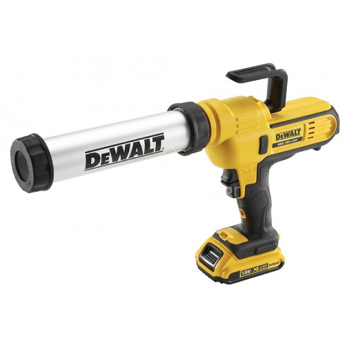 Πιστόλι σιλικόνης Dewalt 310-415m συμβατό με λουκάνικο (1x2.0Ah) DCE571D1