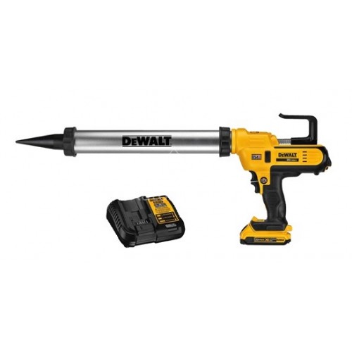 Πιστόλι σιλικόνης Dewalt 310-610m συμβατό με λουκάνικο (1x2.0Ah) DCE580D1