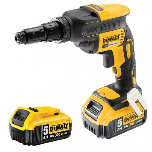 Κατσαβίδι γυψοσανίδας Dewalt BRUSHLESS αυτοτροφοδοτούμενο (2x5.0Ah) DCF622P2