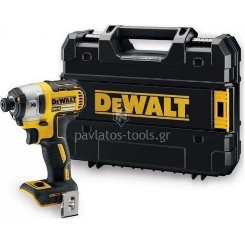 Παλμικό Κατσαβίδι Dewalt 3 ταχυτήτων Brushless (έκδοση solo) σε κασετίνα DCF887NT