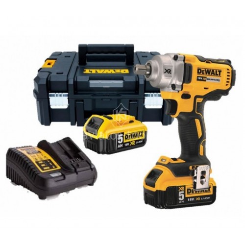 Μπουλονόκλειδο Dewalt Brushless 1/2" (2x18V 5.0Ah) με κασετίνα TSTAK DCF894P2