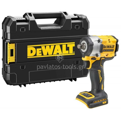 Μπουλονόκλειδο μπαταρίας Dewalt 1/2" 18 Volt 4 ταχυτήτων 406Nm Brushless solo (χωρίς μπαταρία+φορτιστή) DCF921NT