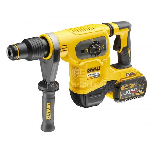 Πιστολέτο μπαταρίας Dewalt Brushless 54V XR SDS MAX 6.1 Joule (2x9.0Ah) DCH481X2