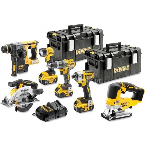 Σετ Dewalt DCD796+DCF887+DCS565+DCS334+DCH273+DCL040 (3x5.0Ah) DCK690P3T