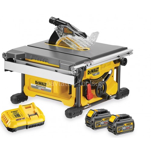 Δισκοπρίονο πάγκου Dewalt Brushless FlexVolt 54V (2x6.0Ah) DCS7485T2