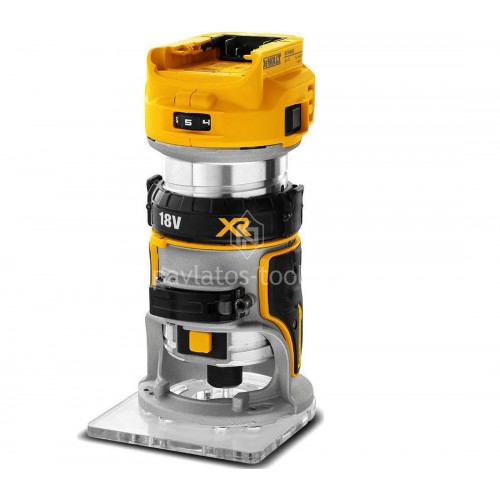 Ρούτερ Σταθερής Βάσης Dewalt 18V XR Brushless 8mm(1/4") (Χωρίς μπαταρία & φορτιστή) DCW600N