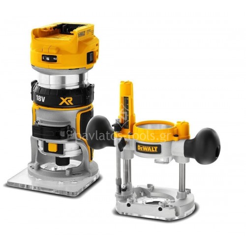 Ρούτερ Σταθερής Βάσης Dewalt 18V XR Brushless 8mm(1/4") (Χωρίς μπαταρία & φορτιστή) DCW604N