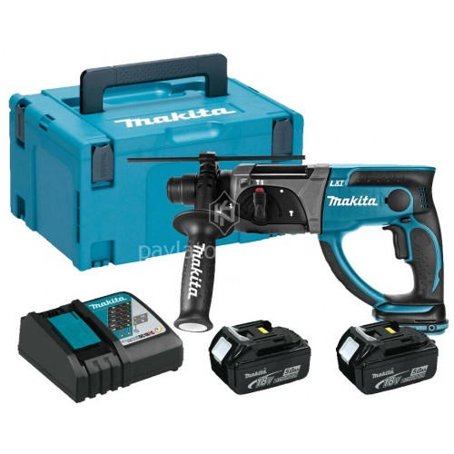 Περιστροφικό Πιστολέτο Makita 3 λειτουργιών sds-plus 18V (2x5.0Ah) DHR202RTJ