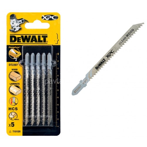 Λεπίδες σέγας Dewalt σετ 5τμχ. XPC ξύλου 100x2.5mm (T101BR) DT2207