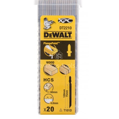 Λεπίδες σέγας Dewalt σετ 20τμχ. XPC 100x4.0mm (T101D) DT2210