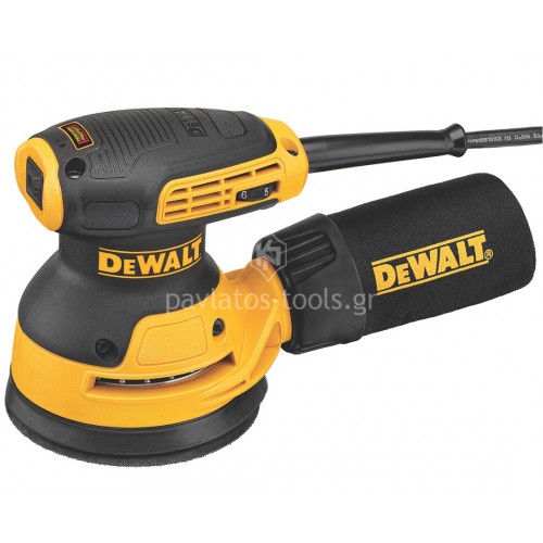 Έκκεντρο τριβείο Dewalt 125mm 280W DWE6423