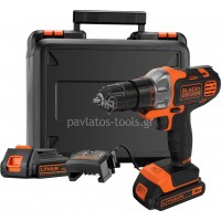 Πολυεργαλείο λιθίου Black&Decker Multievo™  με 2 μπαταρίες 18V 1,5Ah+κασετίνα MT218KB