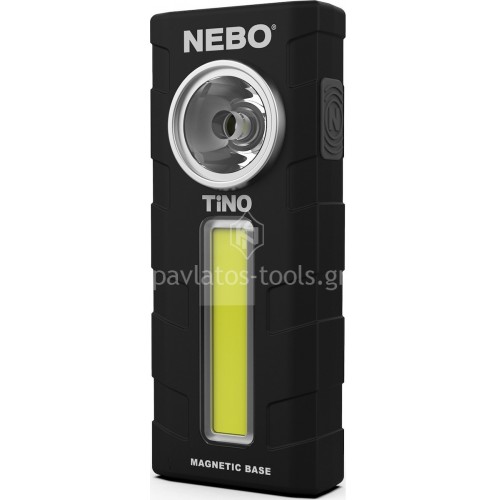 Φακός Εργασίας Μπαταρίας Nebo Led 300lm Tino 6809 Black NEB-6809-G